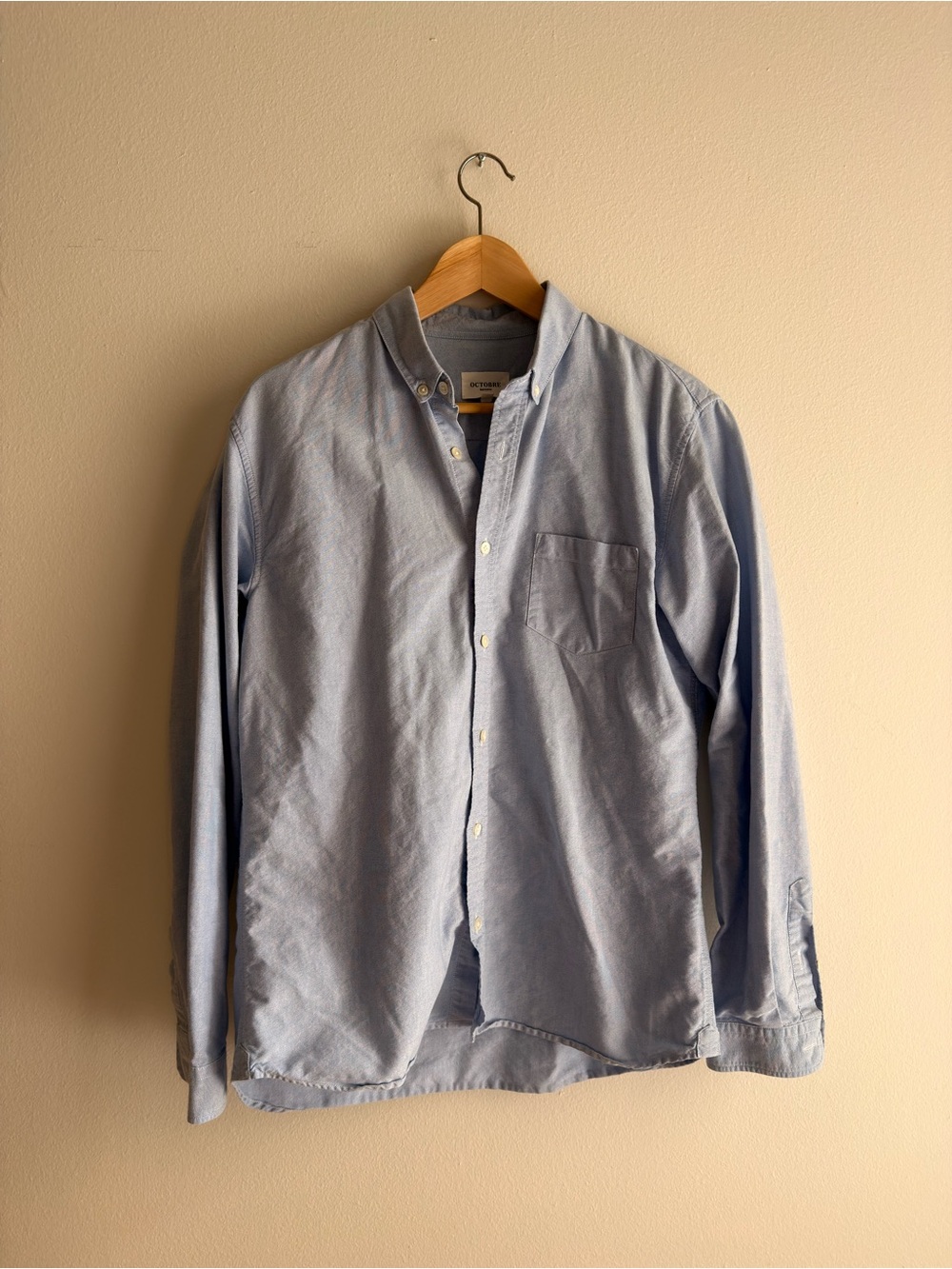 Light Blue Oxford Button-Down Shirt - Casual Men's Shirt